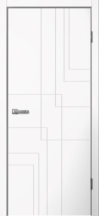 LINE, LINE03, Белый ПВХ, ПВХ, Распашная, Раздвижная, 800 x 2000 мм