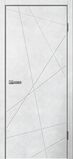 LINE, LINE01, Бетон светлый, ПВХ, Распашная, Раздвижная, 600 x 2000 мм