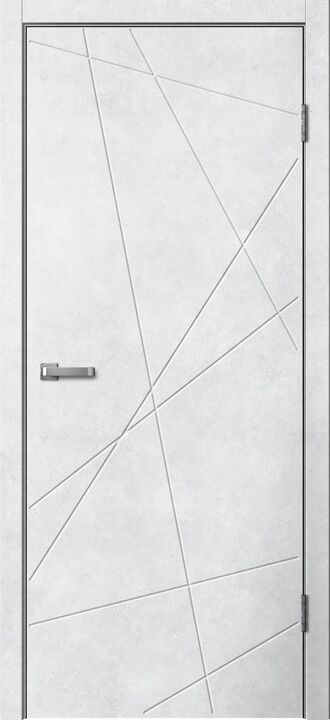 LINE, LINE01, Бетон светлый, ПВХ, Распашная, Раздвижная, 600 x 2000 мм