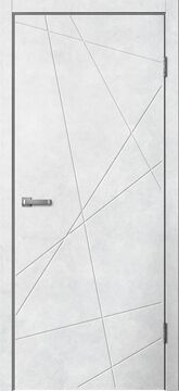 LINE, LINE01, Бетон светлый, ПВХ, Распашная, Раздвижная, 700 x 2000 мм