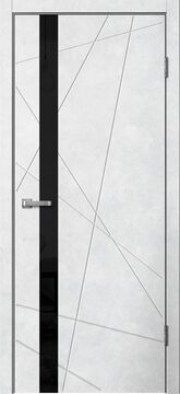 LINE, LINE02, Бетон светлый, ПВХ, Распашная, Раздвижная, 900 x 2000 мм