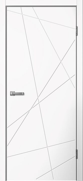 LINE, LINE01, Белый ПВХ, ПВХ, Распашная, Раздвижная, 600 x 2000 мм