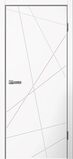 LINE, LINE01, Белый ПВХ, ПВХ, Распашная, Раздвижная, 800 x 2000 мм