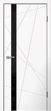 LINE, LINE02, Белый ПВХ, ПВХ, Распашная, Раздвижная, 800 x 2000 мм