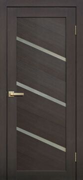 LITE DOORS, L05, Венге 3D, Бумага, Распашная, Раздвижная, 700 x 2000 мм