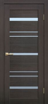 LITE DOORS, L13, Венге 3D, Бумага, Распашная, Раздвижная, 600 x 2000 мм