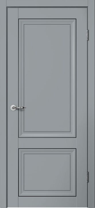 MONE (01 02), M01 ПГ, Эмалит серый, ПВХ, Распашная, Раздвижная, 600 x 2000 мм