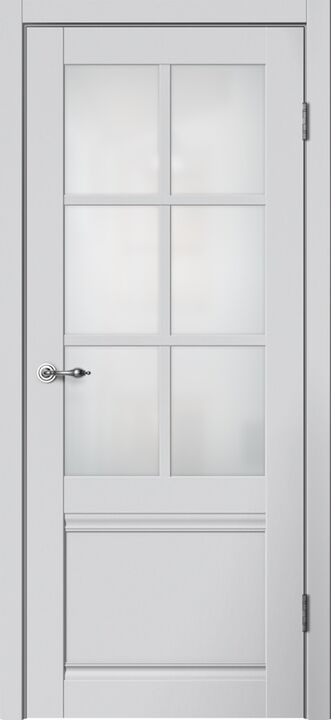 CLASSIC, C04, Эмалит серебристый, ПВХ, Распашная, Раздвижная, 600 x 2000 мм