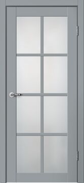 CLASSIC, C05, Эмалит серый, ПВХ, Распашная, Раздвижная, 600 x 2000 мм