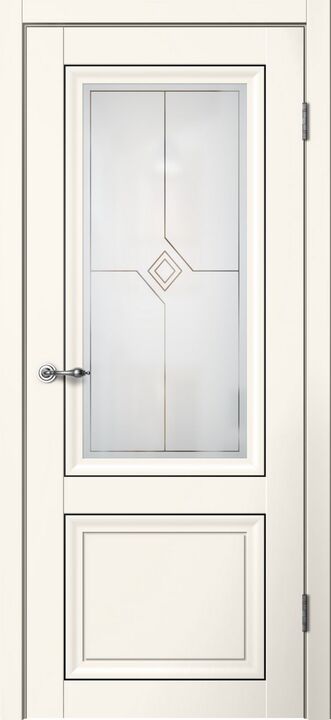 MONE (01 02), M01 ПО, Эмалит ваниль, ПВХ, Распашная, Раздвижная, 600 x 2000 мм